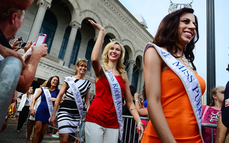 MISS AMERICA ARRIVES