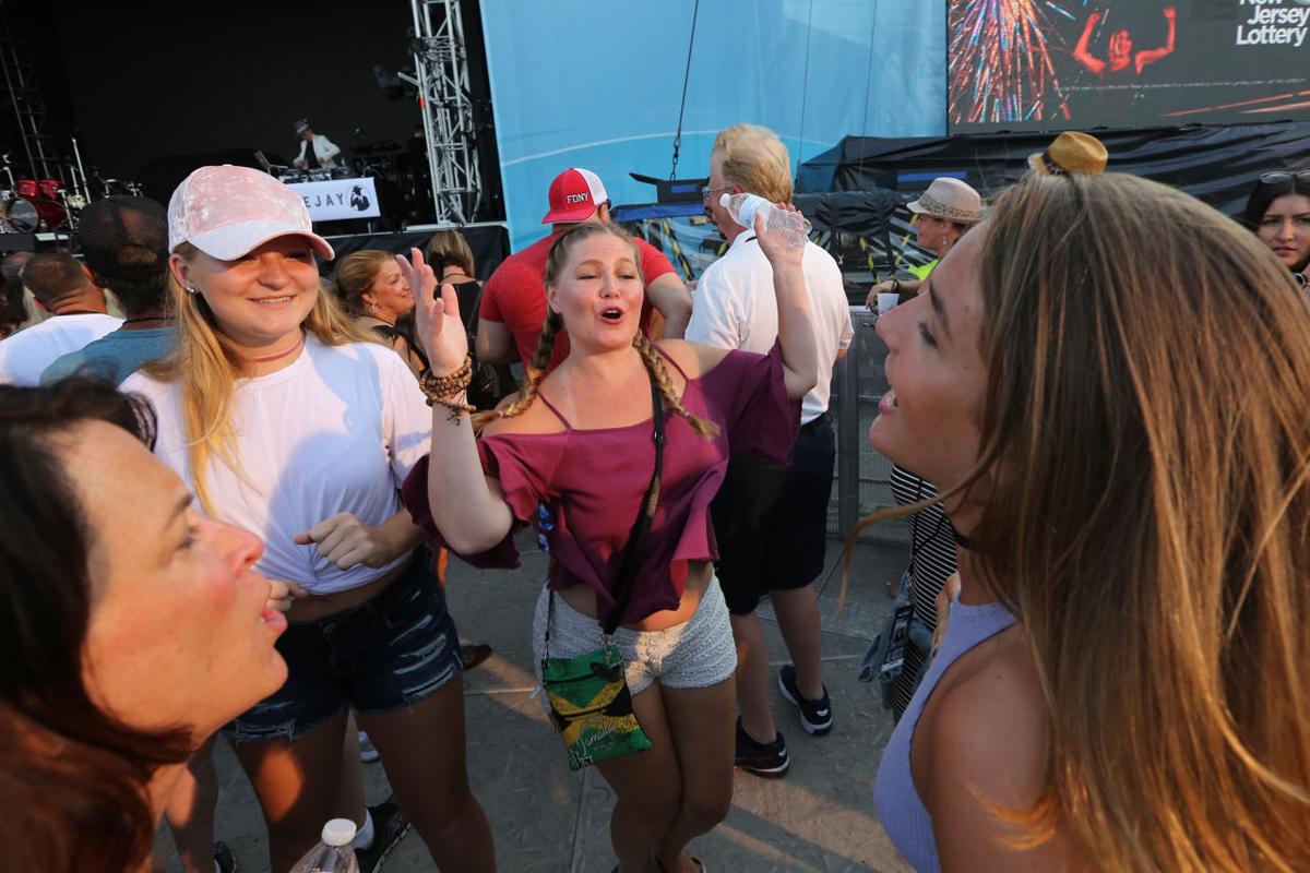 Pink Beach Concert Crowd