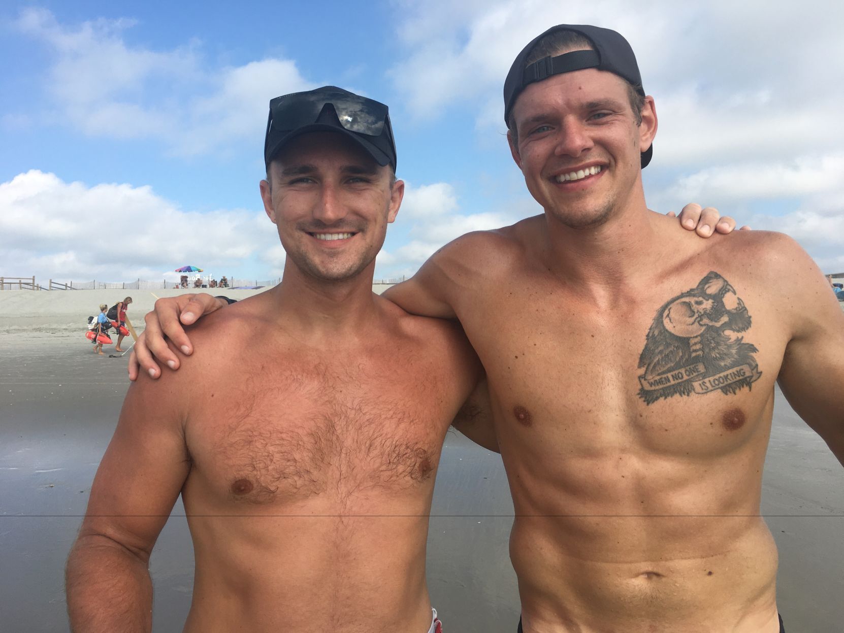 Former Ventnor lifeguards Brett Hanson Doug Davis win North