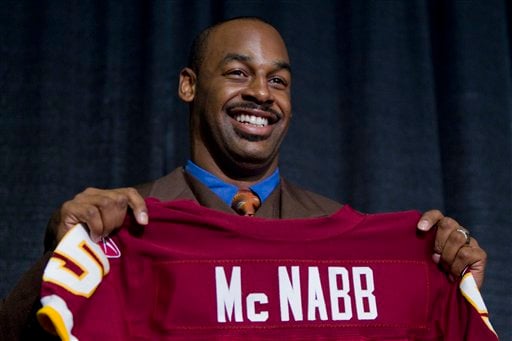 McNabb Leads Redskins In Return to Philadelphia