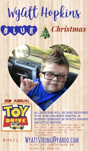 Wyatt Hopkins With Second Annual Toy Drive