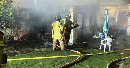 Fire destroys Buena Vista Township mobile home Fire destroys Buena Vista Township mobile home