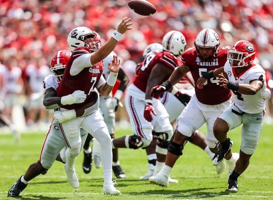 No. 1 Georgia beats South Carolina behind dominant defense, run game - The  Daily Gamecock at University of South Carolina