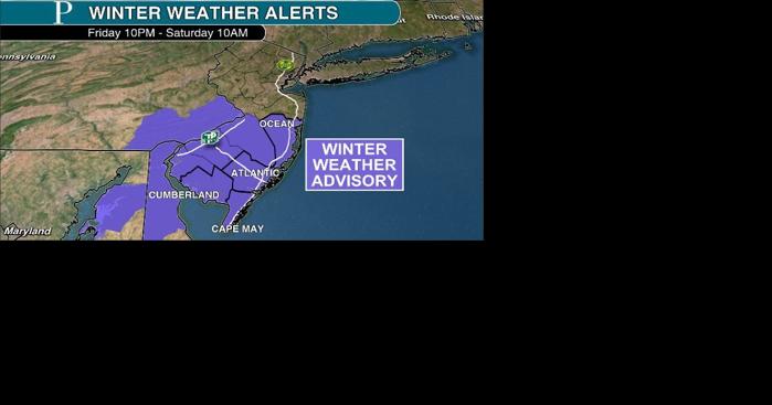 Winter weather advisory out for snow Saturday in NJ - Vimarsana News