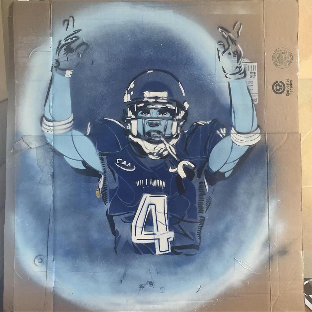 Matt Szczur Painting Of Cubs Stars Raises 35 000 For Charity