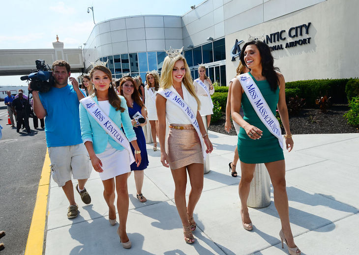 MISS AMERICA ARRIVES