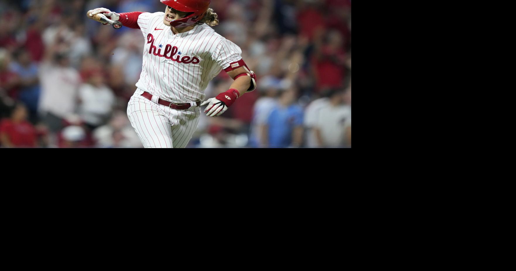 Philadelphia Phillies Alec Bohm homers in the second inning
