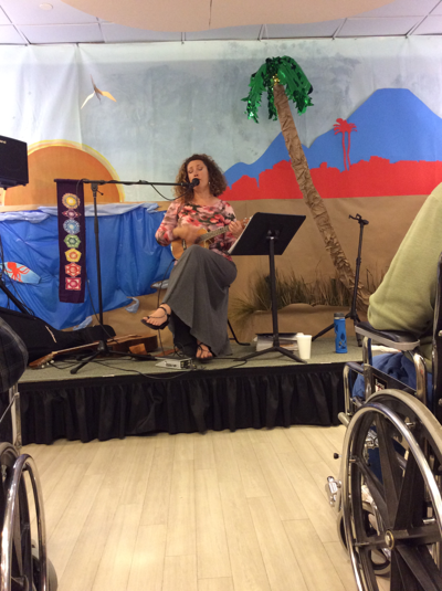 Gina Roche Entertains At Seashore Gardens Living Center Galloway