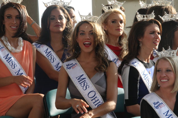 MISS AMERICA ARRIVES