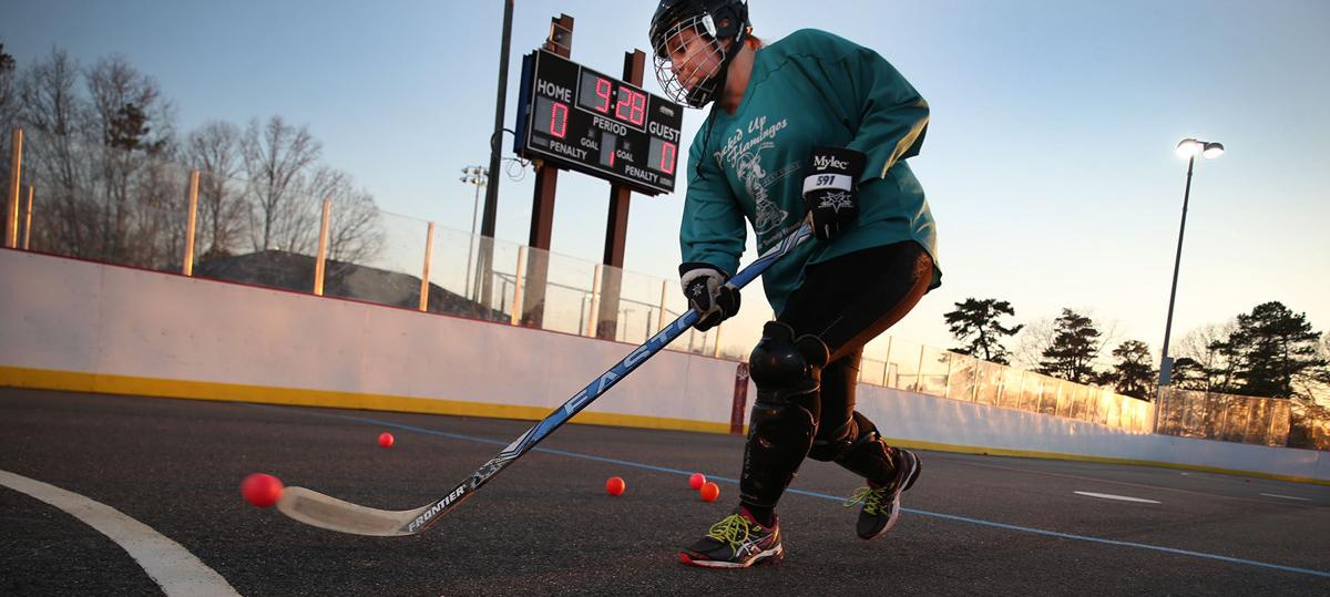 Women's Street Hockey League participants enjoy competition and