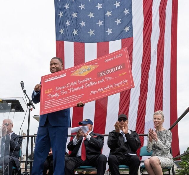 Mayor Small Presents $25K from Inaugural Gala to Saracini-O’Neill Atlantic City 9/11 Memorial
