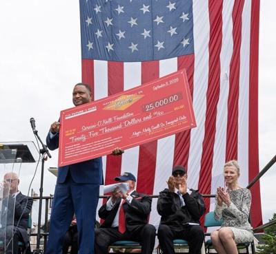 Mayor Small Presents $25K from Inaugural Gala to Saracini-O’Neill Atlantic City 9/11 Memorial