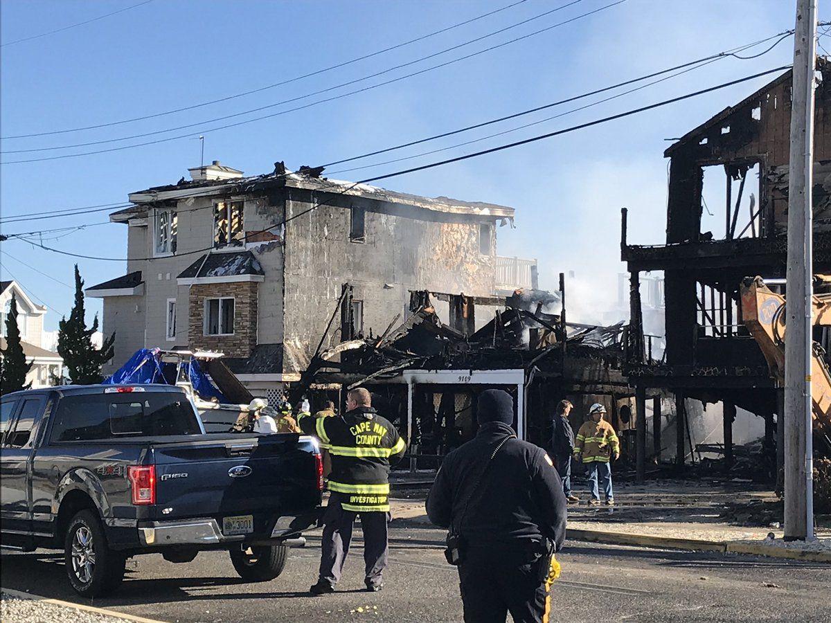 Fire destroys three houses in Sea Isle City Cape May County