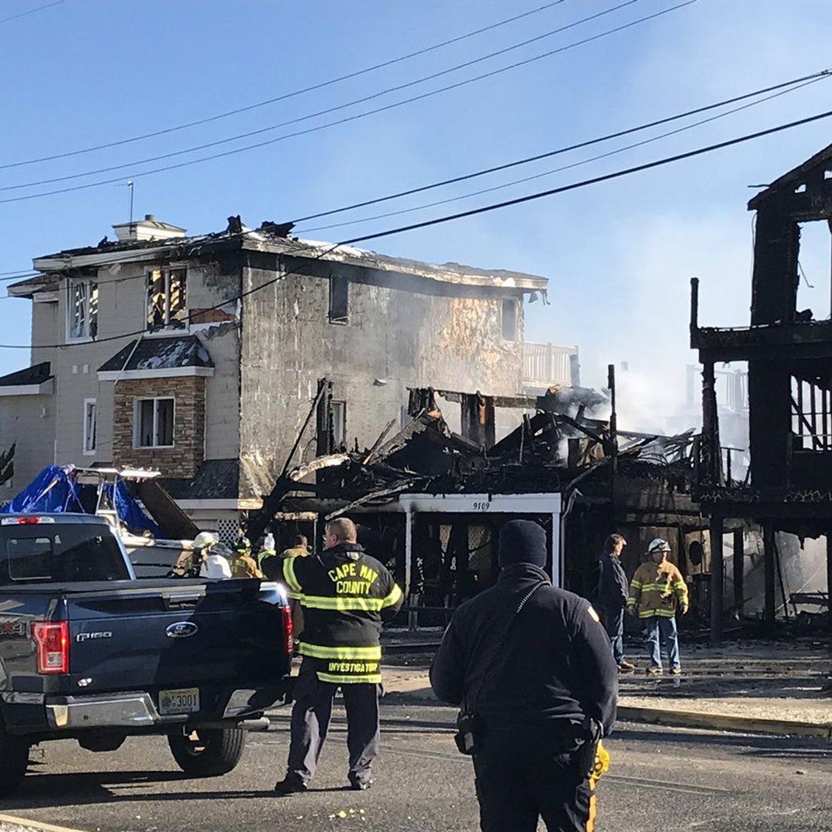Fire Destroys Three Houses In Sea Isle City Local News Pressofatlanticcity Com
