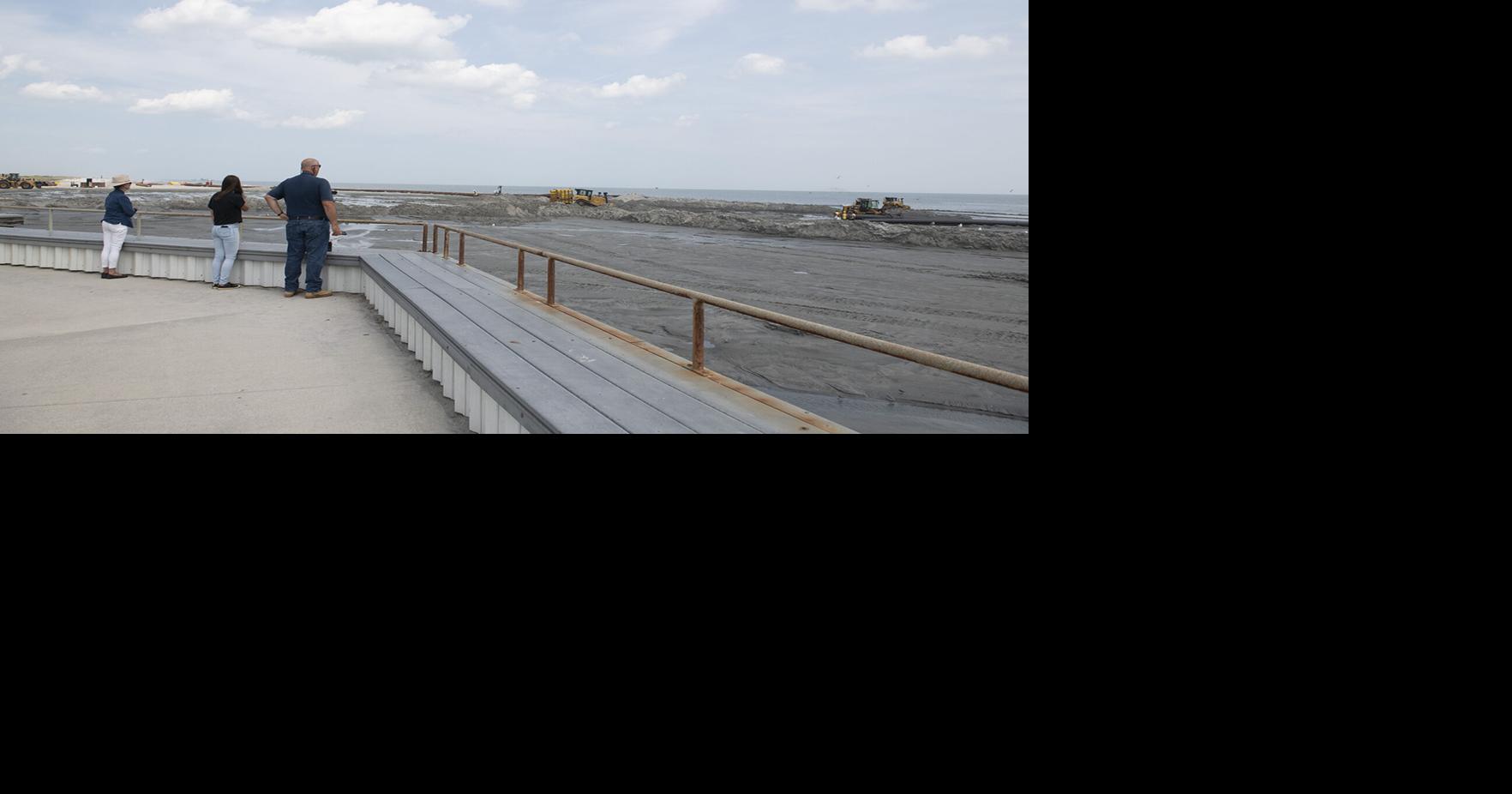 Brigantine North Beach dredging replenishment underway
