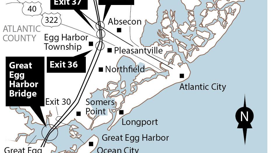 Garden State Parkway Exits Map Pressofatlanticcity Com
