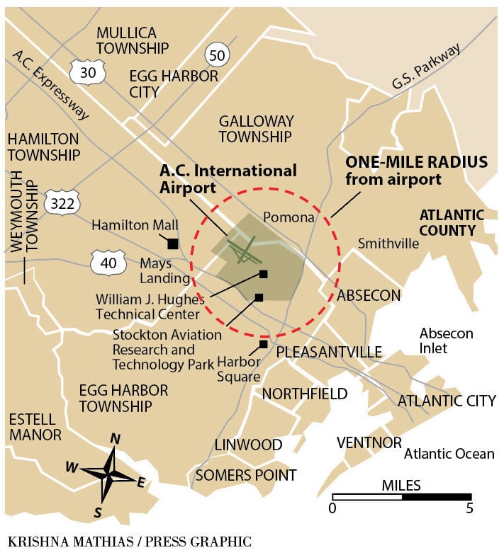 how far is atlantic city from philadelphia airport