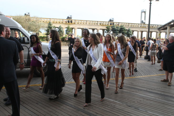 MISS AMERICA ARRIVES
