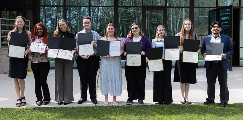 Graduating Students Inducted into Honor Societies