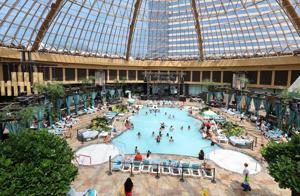 Guests enjoying the World Cup final watch party at the Pool at Harrah's Resort Atlantic City