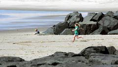 Photos of an early beach day in Cape May