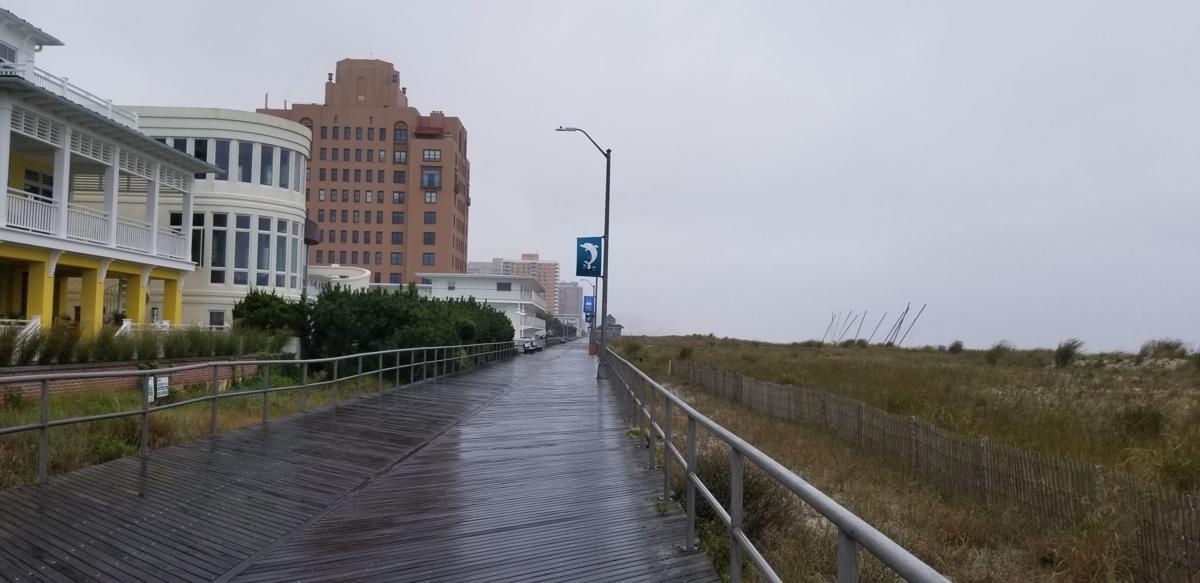 The Ventnor Boardwalk was quiet and lonely Friday