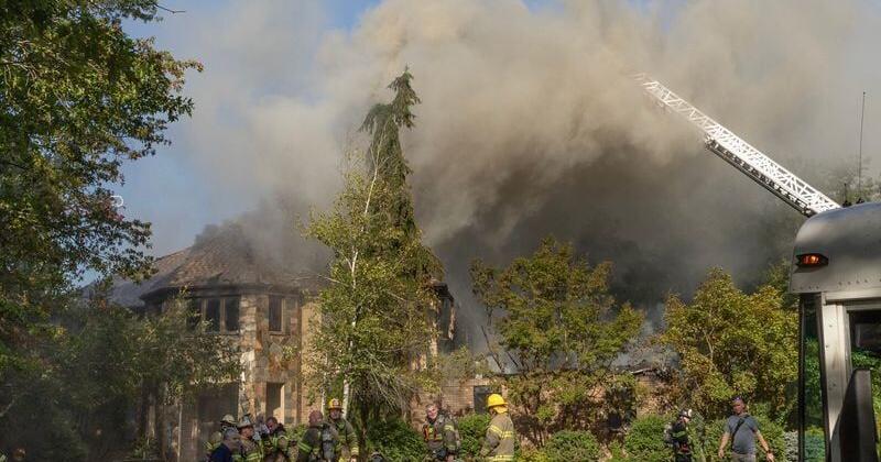Five Firefighters Hospitalized After Holmdel Mansion Blaze