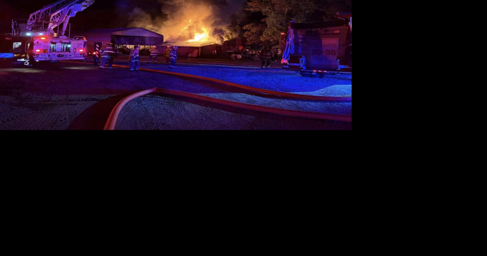 Fire in Upper Township destroys commercial garage