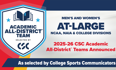 2025-26 CSC Academic All-District® M/W At-Large teams announced