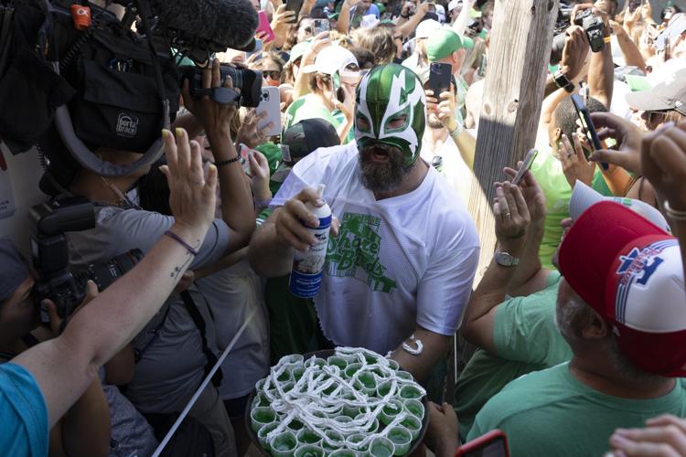 Jason Kelce hosts annual bartending benefit post-retirement