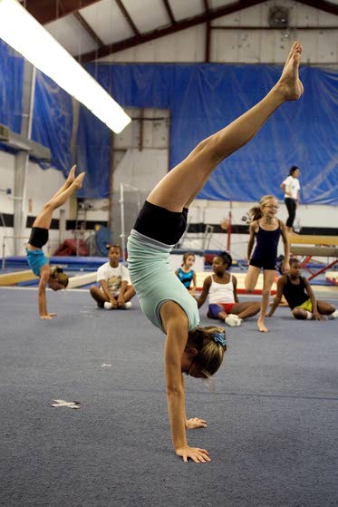 Gymnasts in Northfield join handstand record effort | Northfield