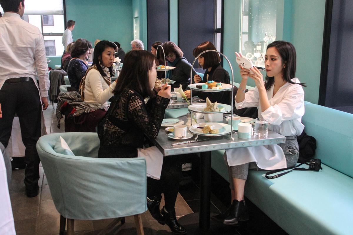 The Blue Box Cafe at the newly revamped Tiffany & Co. flagship store i, NYC Cafe