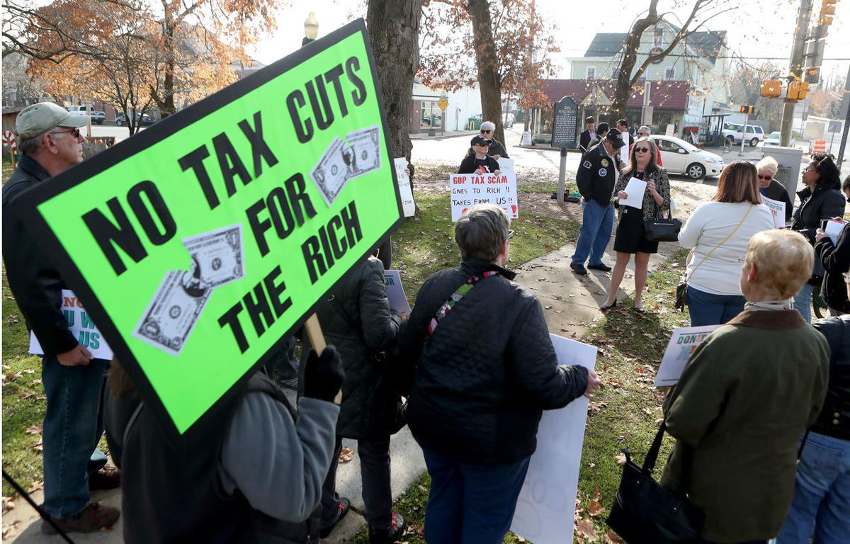 Locals rally in Mays Landing to protest GOP tax bill Politics