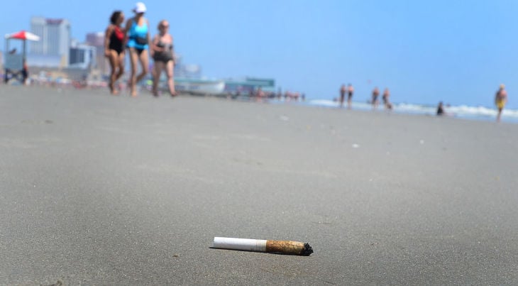 Smoking on the Beach