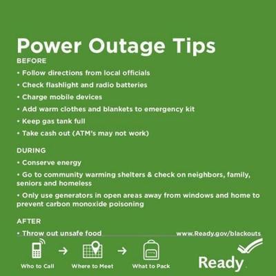 Power outages: Tips to stay safe and stay warm