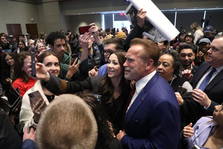 Schwarzenegger at Stockton