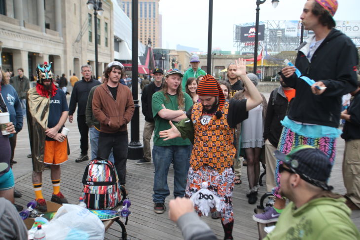 Phish pre-concert scene