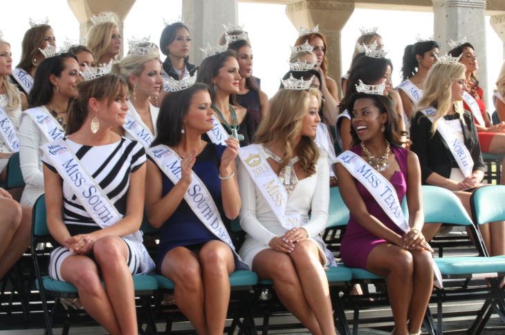 MISS AMERICA ARRIVES