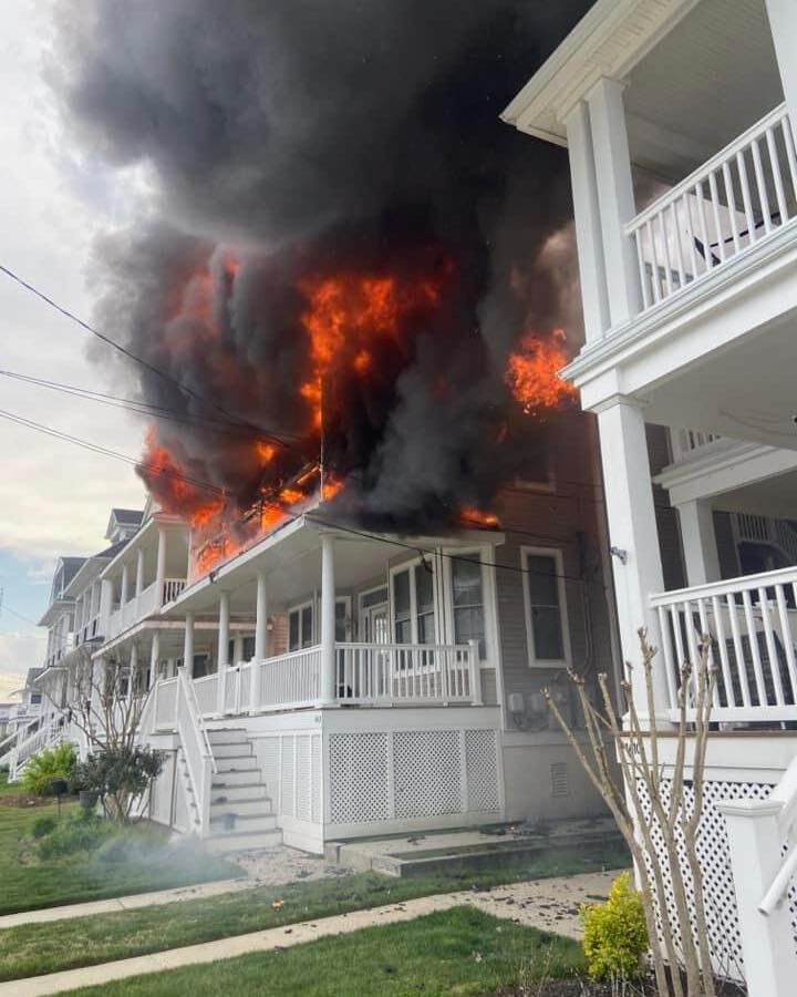 Fire damages 2-story home in Ocean City