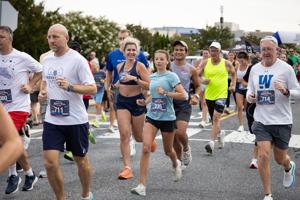 Participants at the Night In Venice 5K Run and 1 Mile Walk event on 19th Street in Ocean City on July 25, 2026