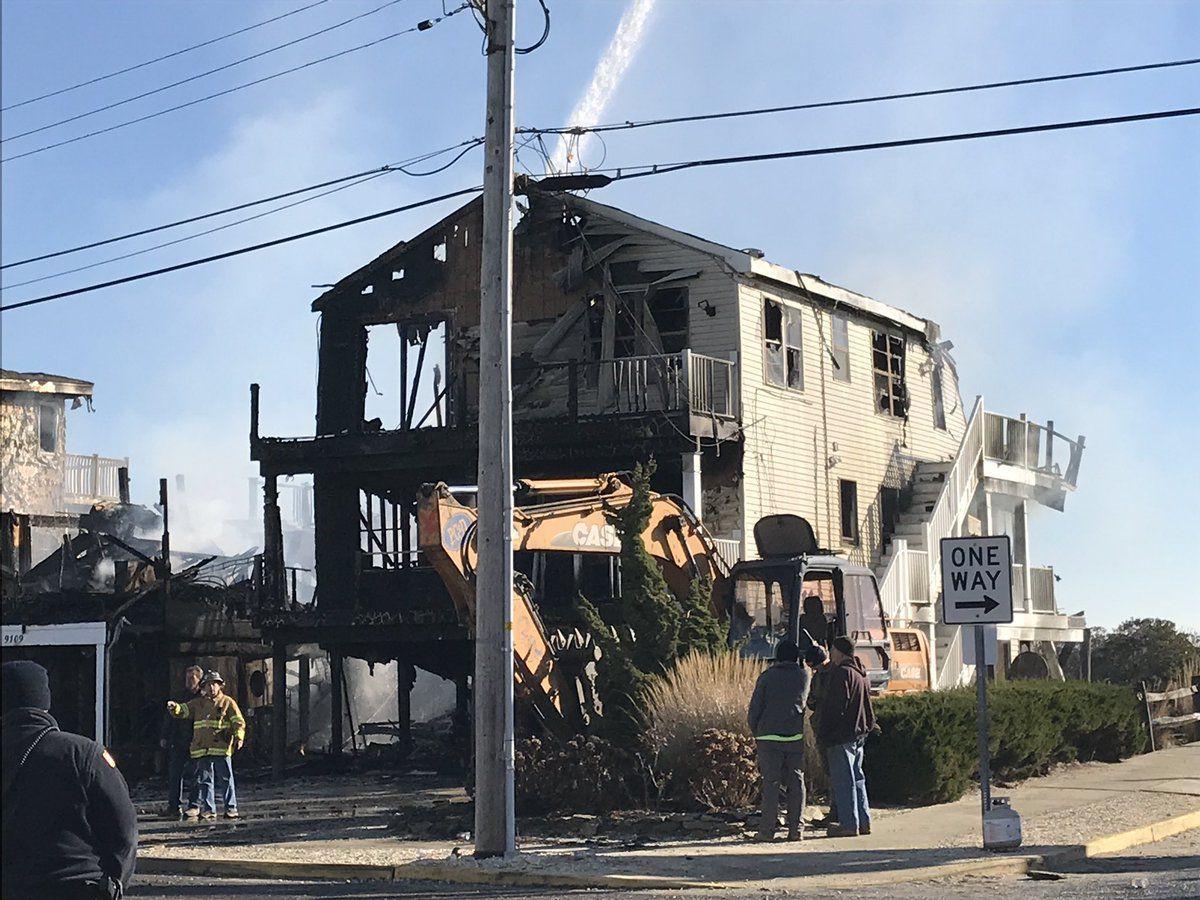 Fire destroys three houses in Sea Isle City Cape May County