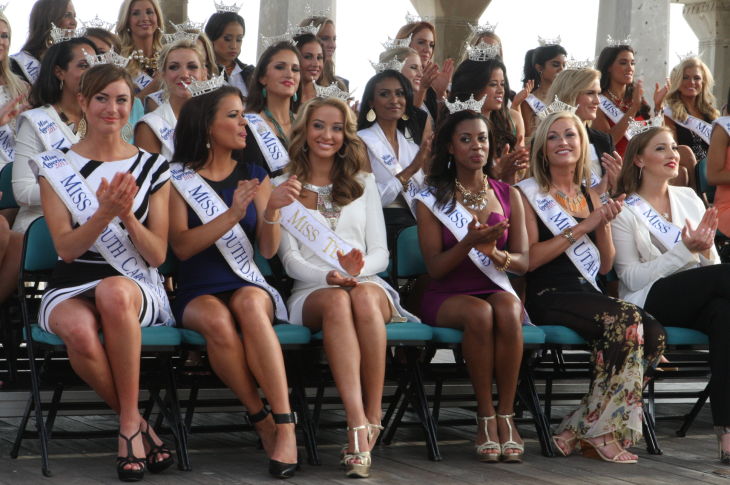 MISS AMERICA ARRIVES