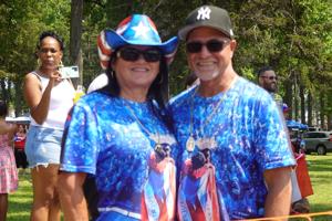 Eisel Ortiz and Luis Berga from Woodbine participating in the 2026 Vineland Puerto Rican Festival Parade