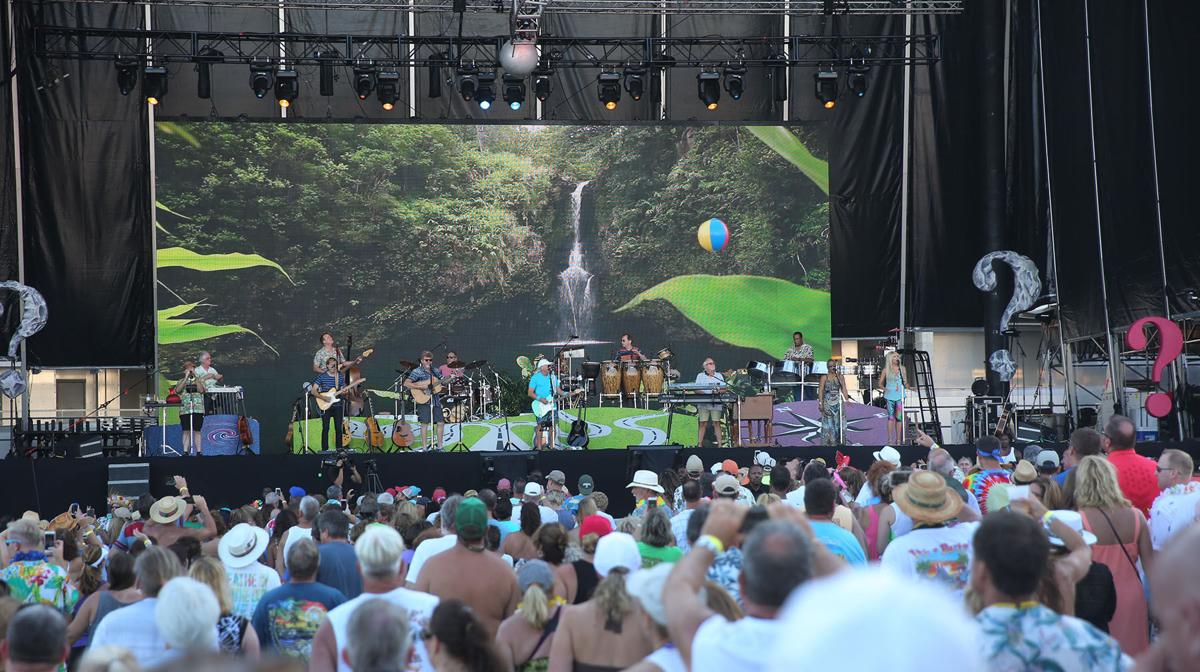 Jimmy Buffett concert late