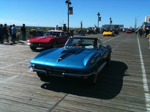 Corvette Drive In Corvettes on display