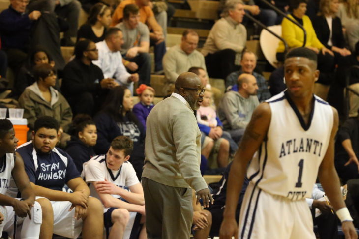 Atlantic City's Kagainst Southern Regional's during playoff basketball