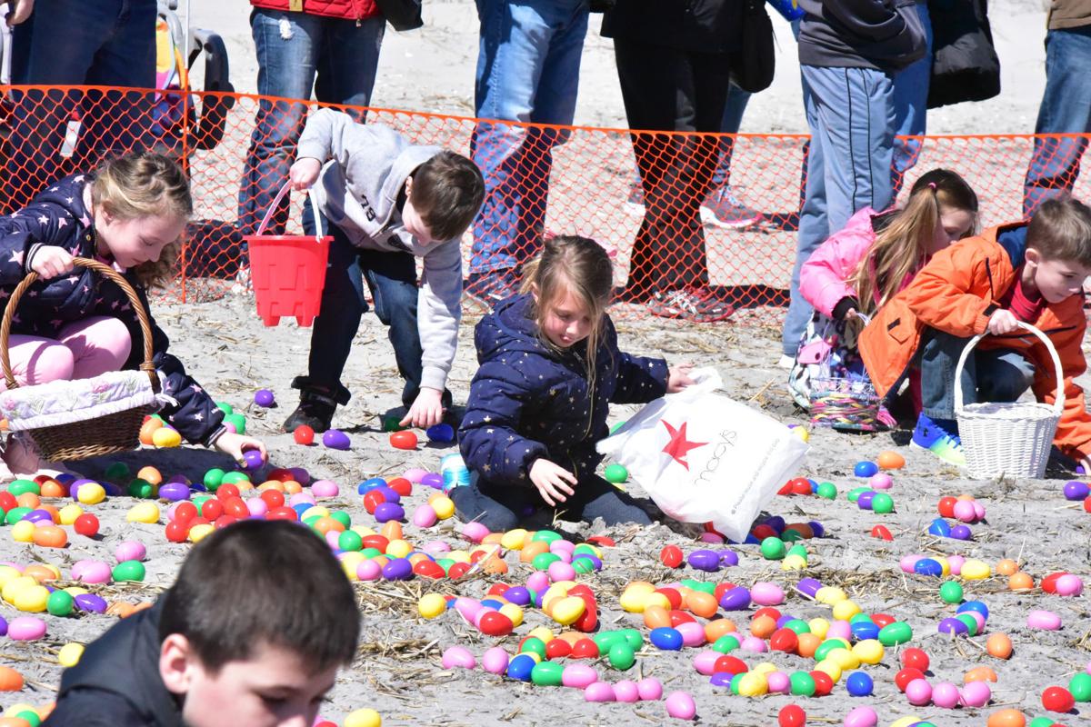 Easter Egg Hunt on the beach in Ocean City