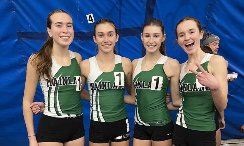 Mainland girls win 2 relay races at state indoor Group III championships