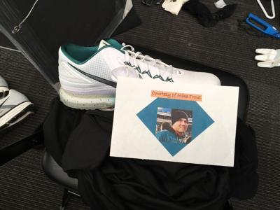 Carson Wentz Gives Mike Trout A Souvenir South Jersey Sports