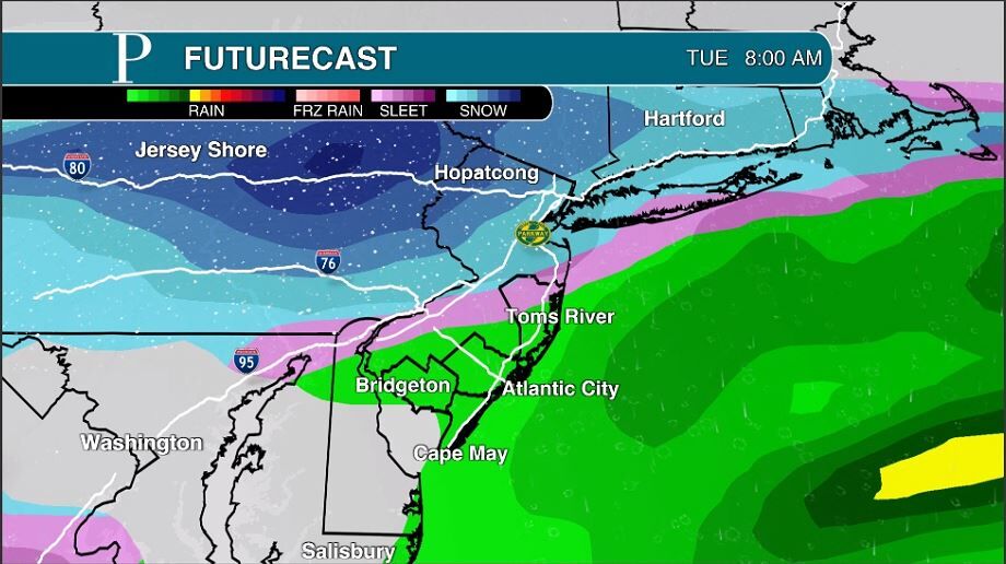 How Much Snow And Rain Will NJ Have On Tuesday?